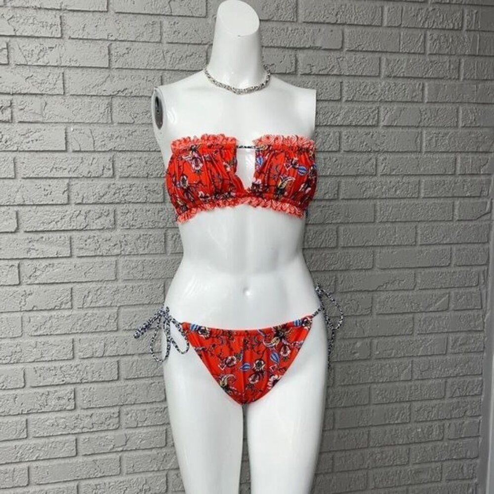 Shein Women Floral Two-Piece Swimsuit Size M